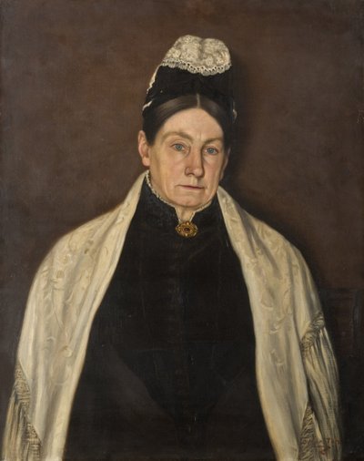 Porträt einer alten Dame von C. Marston